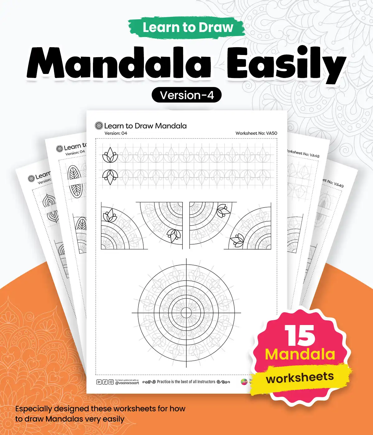 Learn to Draw Mandala V4