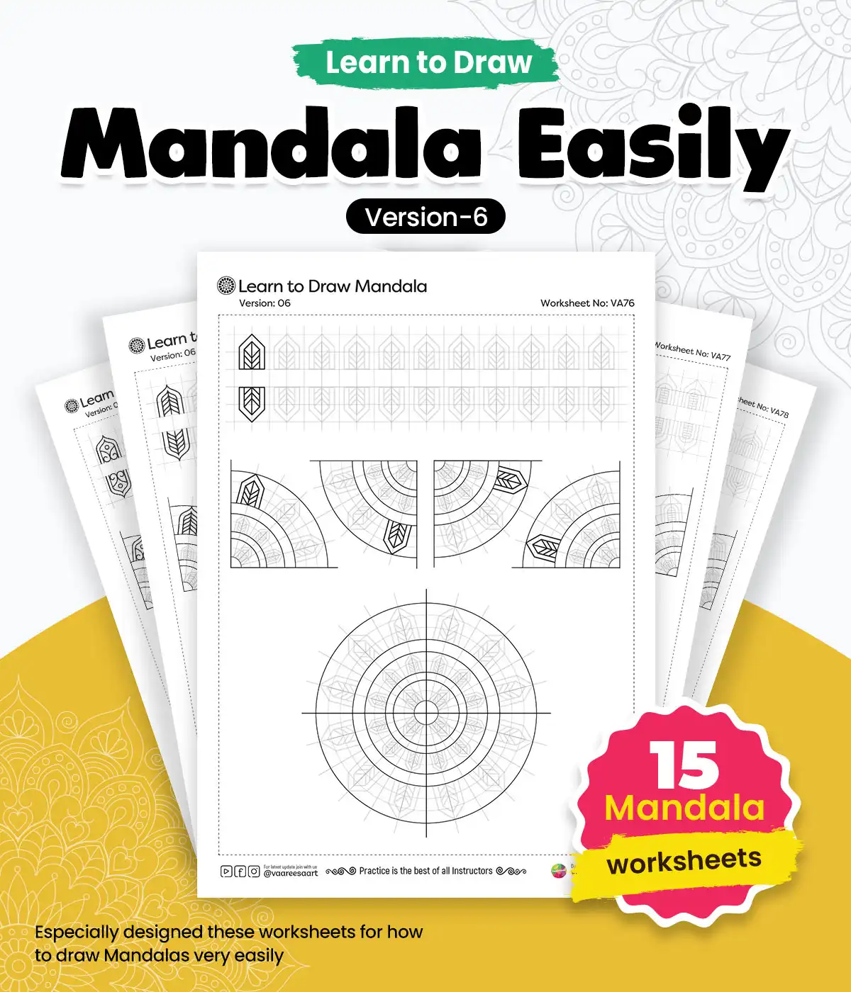 Learn to Draw Mandala V6