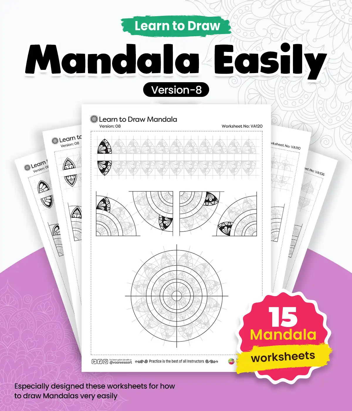 Learn to Draw Mandala V8