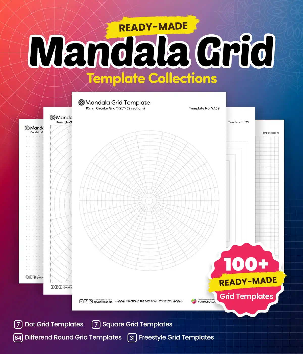 Mandala Grid Templates
