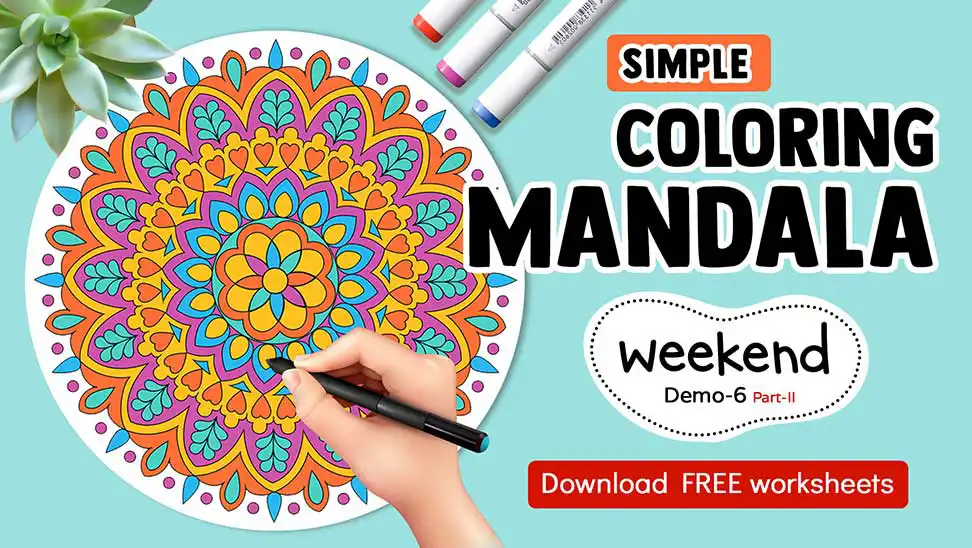 Simple Coloring Mandala