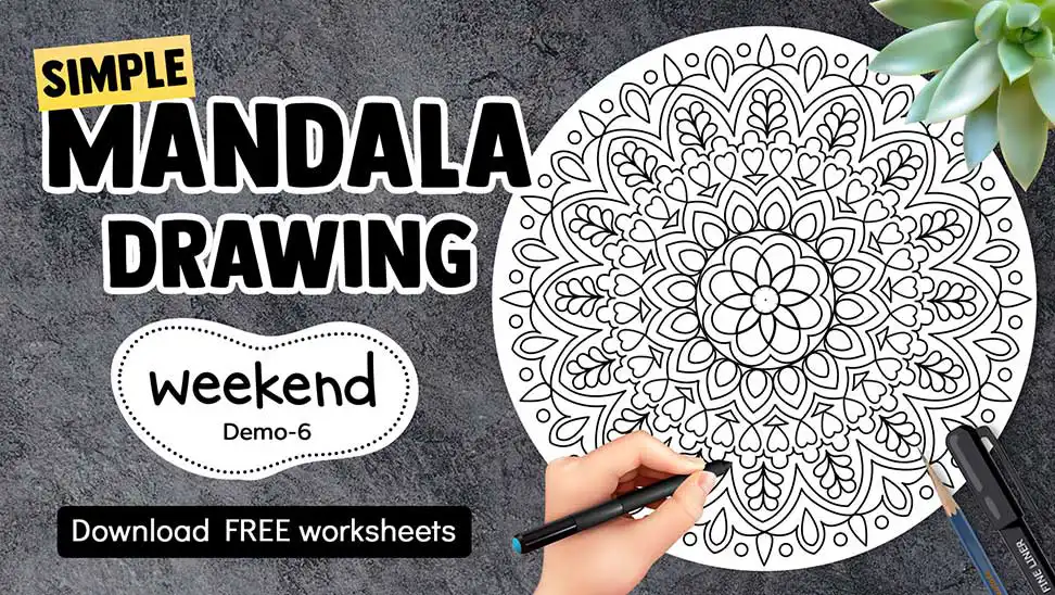 Simple Mandala Drawing
